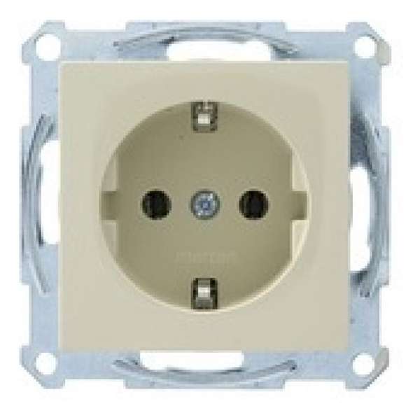 SCHNEIDER ELECTRIC Merten Atelier stopcontact enkel randaarde, inbouw| CREME SCHNEIDER ELECTRIC Merten Atelier stopcontact enkel randaarde, inbouw| CREME