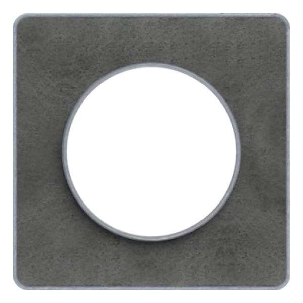 Afdekraam Odace Touch 1V - Leisteen/Aluminium - Schneider Electric - S530802V Afdekraam Odace Touch 1V - Leisteen/Aluminium - Schneider Electric - S530802V