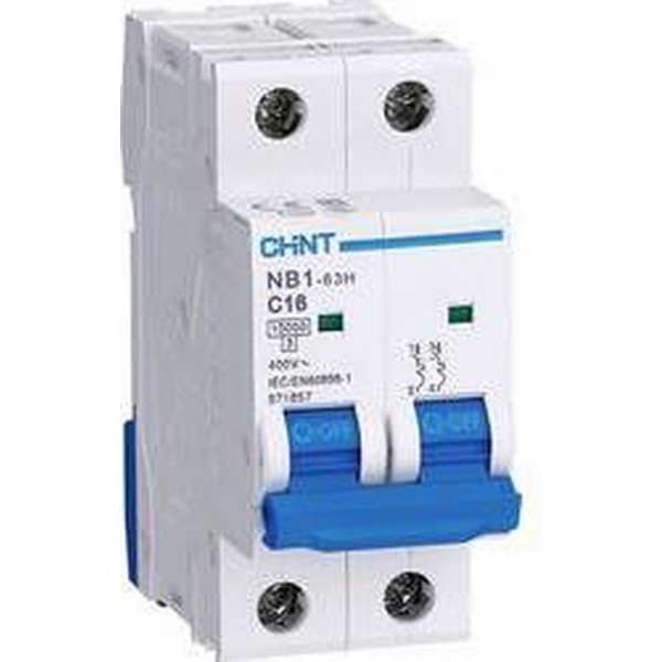 Chint 179825 NB1L Zekeringautomaat 2-polig 13 A Chint 179825 NB1L Zekeringautomaat 2-polig 13 A