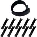 Klittenband Kabelbinders - Kabel Organiser - 10 stuks van 20CM - Zwart