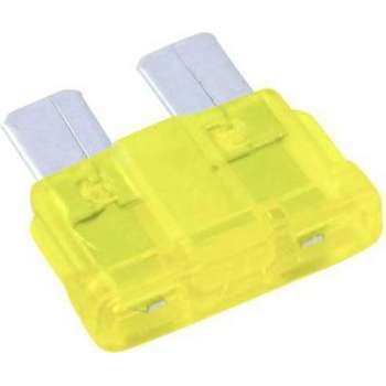 Standaard Steekzekeringen -  Auto/Camper/Boot - 20A Geel (10 stuks)