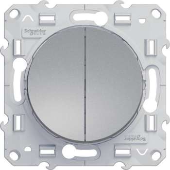 Serieschakelaar - Aluminium - Odace - Schneider Electric - S530211