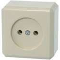 SCHNEIDER ELECTRIC Merten stopcontact 1-voudig, opbouw | CREME