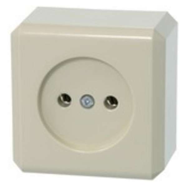SCHNEIDER ELECTRIC Merten stopcontact 1-voudig, opbouw | CREME SCHNEIDER ELECTRIC Merten stopcontact 1-voudig, opbouw | CREME