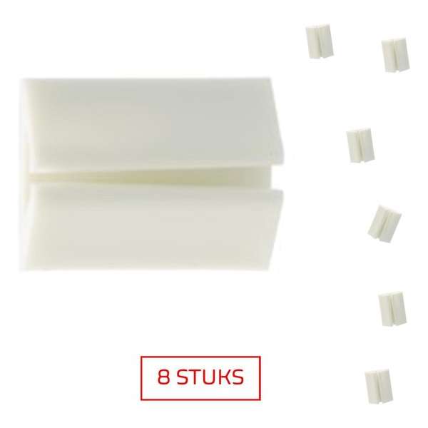 ELEKTROFIX draadklevers | zelfklevende kabelclips | wit | 8 STUKS ELEKTROFIX draadklevers | zelfklevende kabelclips | wit | 8 STUKS