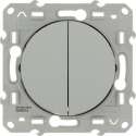 Schneider Electric Odace wissel-wisselschakelaar Aluminium
