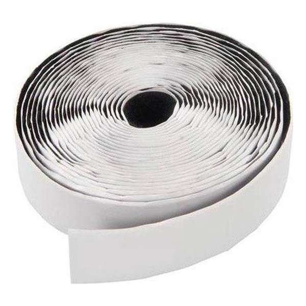 Zelfklevend klittenband of velcro wit breedte 5 cm en lengte 5 meter. Type HAAKBAND. Zelfklevend klittenband of velcro wit breedte 5 cm en lengte 5 meter. Type HAAKBAND.