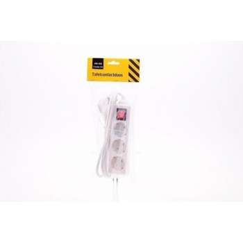 Tafelcontactdoos 3-voud RA+SCH 1,5m.
