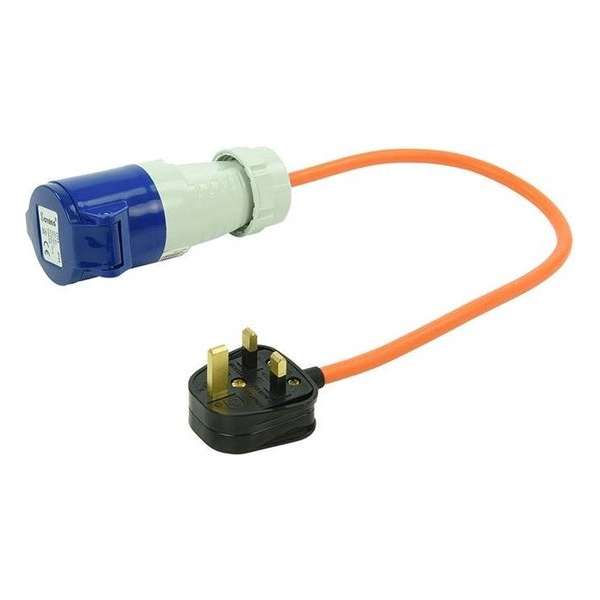 Proplus Verloopkabel Van Uk-stekker Naar Cee 40 Cm 16a / 230 V Proplus Verloopkabel Van Uk-stekker Naar Cee 40 Cm 16a / 230 V