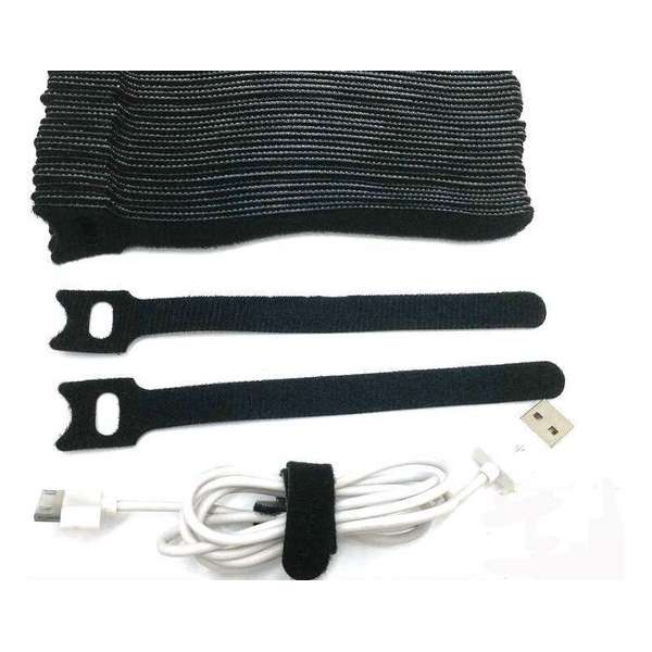 Klittenband kabelbinder-TY RAP-tie rap -20 stuks zwart-12x240 mm-bundelbandje-bindbandje- trekbandje- snelbinder, Klittenband kabelbinder-TY RAP-tie rap -20 stuks zwart-12x240 mm-bundelbandje-bindbandje- trekbandje- snelbinder,