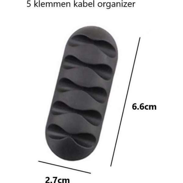 Kabel organizer voor 5 kabels