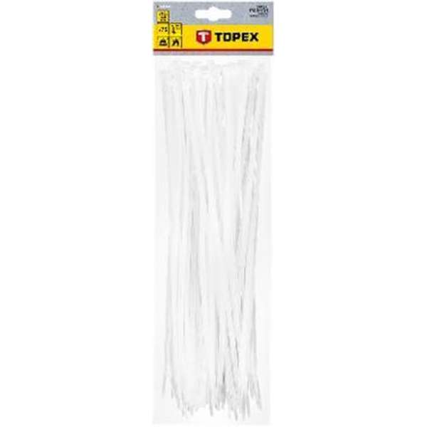 Kabelbinders / Tie-rips 4,8 x 370 mm WIT, 75 stuks Kabelbinders / Tie-rips 4,8 x 370 mm WIT, 75 stuks