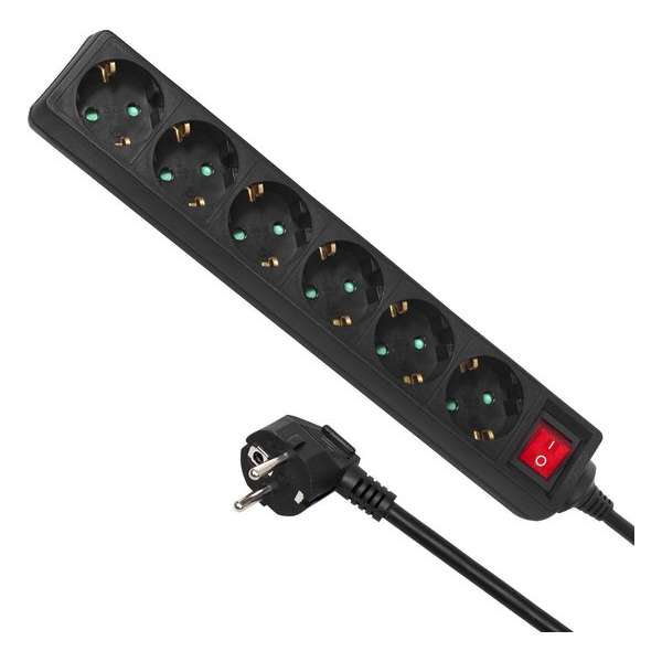 Stekkerdoos Maclean Energy MCE195G - 6-wegs kabellengte 3m Stekkerdoos Maclean Energy MCE195G - 6-wegs kabellengte 3m