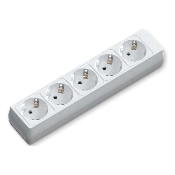 Verlengsnoer - Igna Bovun - 3680W - 5 Stopcontacten - Wit - Zonder Snoer/Kabel | Nederland Verlengsnoer - Igna Bovun - 3680W - 5 Stopcontacten - Wit - Zonder Snoer/Kabel | Nederland