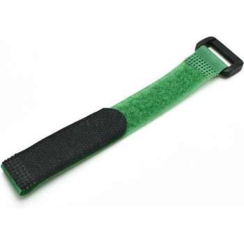 Kabelbinder met klittenband - 15cm - Groen- 10 stuks