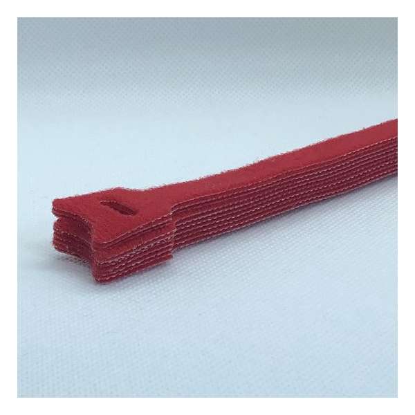 BlueBirdz - Kabelbinders Klittenband Rood 10 stuks - Klittenband Kabelbinder - Tie wraps - Cable Organizer BlueBirdz - Kabelbinders Klittenband Rood 10 stuks - Klittenband Kabelbinder - Tie wraps - Cable Organizer