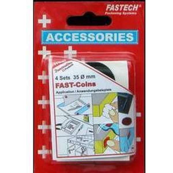 FASTECH® 684-330 Klittenband punten Om vast te plakken Hotmelt Haak- en lusdeel (Ø) 47 mm Zwart 4 paar FASTECH® 684-330 Klittenband punten Om vast te plakken Hotmelt Haak- en lusdeel (Ø) 47 mm Zwart 4 paar