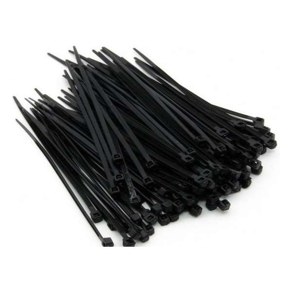 100 stuks kabelbinders - tyraps zwart 3.6 x 350mm 100 stuks kabelbinders - tyraps zwart 3.6 x 350mm