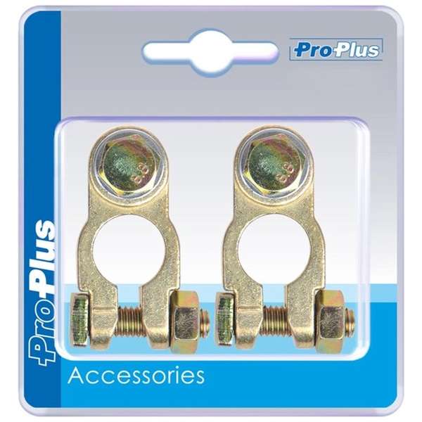 Proplus Accuklemmenset Met Bout (+) En (-) Din 16/18 Mm Blister Proplus Accuklemmenset Met Bout (+) En (-) Din 16/18 Mm Blister