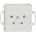 Kopp Milano telefoon wandcontactdoos wit