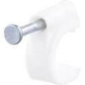 Kabelclip – rond – 10 mm – wit – 120 stuks