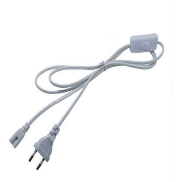 Kabel - 5 Meter - Met Stekker - Met (aan/uit) Schakelaar - LED TL - Met Armatuur Kabel - 5 Meter - Met Stekker - Met (aan/uit) Schakelaar - LED TL - Met Armatuur