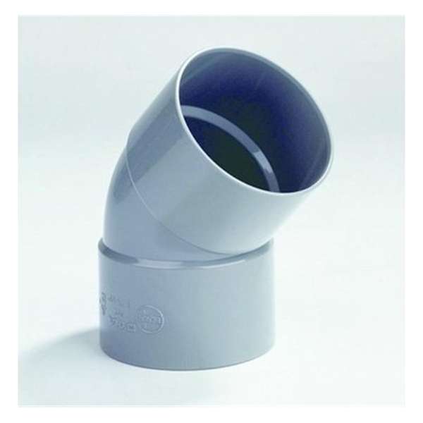 Dyka Bocht 2x lijmmof 45° PVC keurmerk BRL52100 32mm Dyka Bocht 2x lijmmof 45° PVC keurmerk BRL52100 32mm