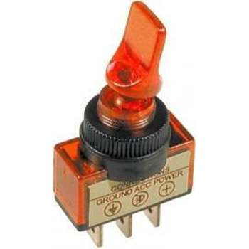 SCHAKELAAR - ON/OFF - 12V 20A - ROOD