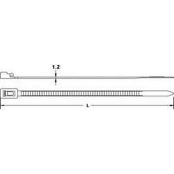 TRU COMPONENTS 1592761 TC-HVR300SBK203 Assortiment kabelbinders 300 mm 4.50 mm Zwart Hersluitbaar 100 stuk(s)