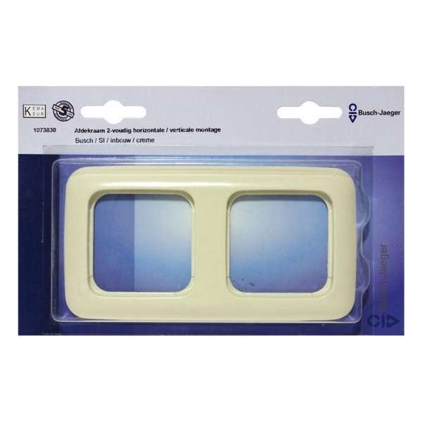 BUSCH-JAEGER SI 2-voudig afdekraam | CREME BUSCH-JAEGER SI 2-voudig afdekraam | CREME