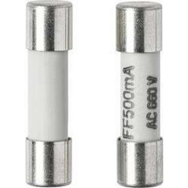 VOLTCRAFT Buiszekering (Ø x l) 5 mm x 20 mm 500 mA 660 V Supersnel -FF- Inhoud: 1 stuk(s) VOLTCRAFT Buiszekering (Ø x l) 5 mm x 20 mm 500 mA 660 V Supersnel -FF- Inhoud: 1 stuk(s)