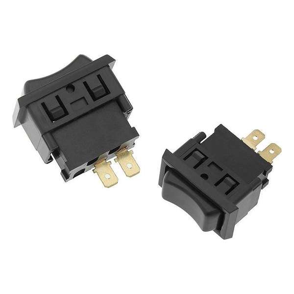 Schakelaar - Zwart - 12 volt - 20A Schakelaar - Zwart - 12 volt - 20A