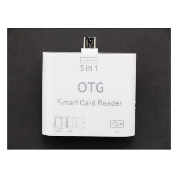 OTG Connection Kit met 5-in-1 Card Reader & USB Hub OTG Connection Kit met 5-in-1 Card Reader & USB Hub