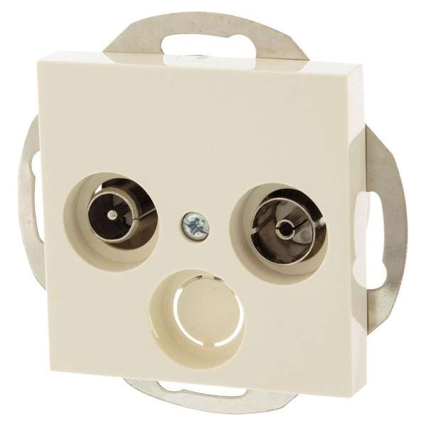 Gira SY55 inbouw Contactdoos Radio/TV Crème Gira SY55 inbouw Contactdoos Radio/TV Crème