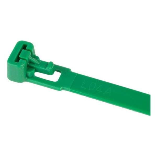 TD47 Hersluitbare Kabelbinders 7,6 x 200 mm Groen TD47 Hersluitbare Kabelbinders 7,6 x 200 mm Groen