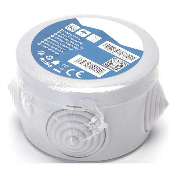 Lasdoos - Kabeldoos - Aigi Lassy - Rond - Opbouw - 60x40mm - IP44 - Grijs Lasdoos - Kabeldoos - Aigi Lassy - Rond - Opbouw - 60x40mm - IP44 - Grijs