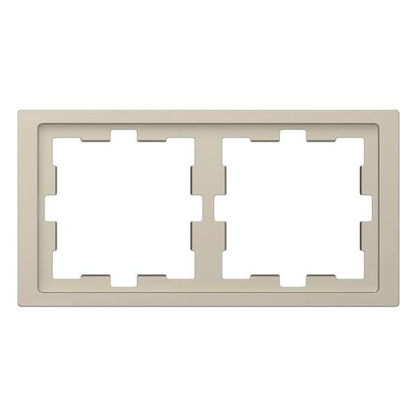 Afdekraam D-Life 2V - Kunststof Sahara - Systeem Design - Schneider Electric - MTN4020-6533