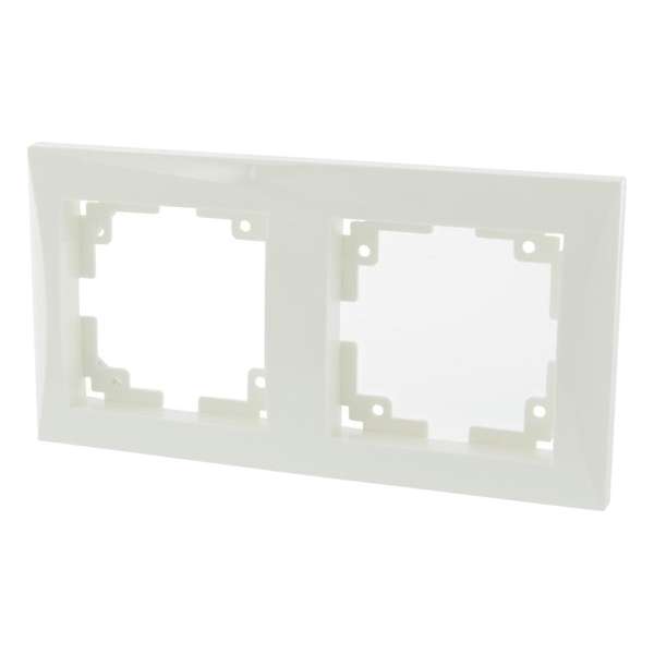 Q-Link Riva afdekraam – inbouw – 2–voudig – polarwit Q-Link Riva afdekraam – inbouw – 2–voudig – polarwit