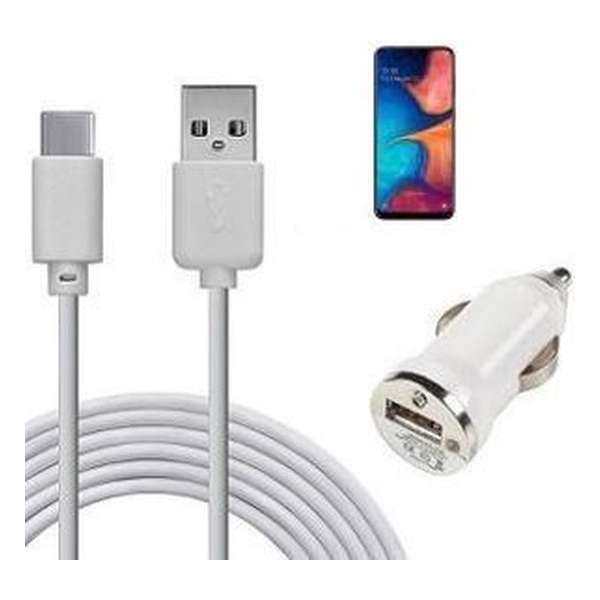 Samsung A20 Autolader USB C Samsung A20 Autolader USB C