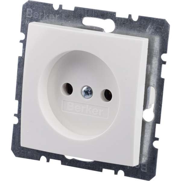 Wandcontactdoos s1 enkelvoudig + centraalplaat inbouw wit Wandcontactdoos s1 enkelvoudig + centraalplaat inbouw wit