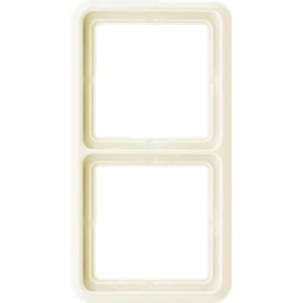 Afdekking Jung CD582W 2-voudig Frame Crème-wit Afdekking Jung CD582W 2-voudig Frame Crème-wit