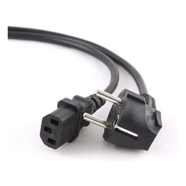 iggual IGG311165 electriciteitssnoer Zwart 1,8 m CEE7/4 C13 stekker iggual IGG311165 electriciteitssnoer Zwart 1,8 m CEE7/4 C13 stekker