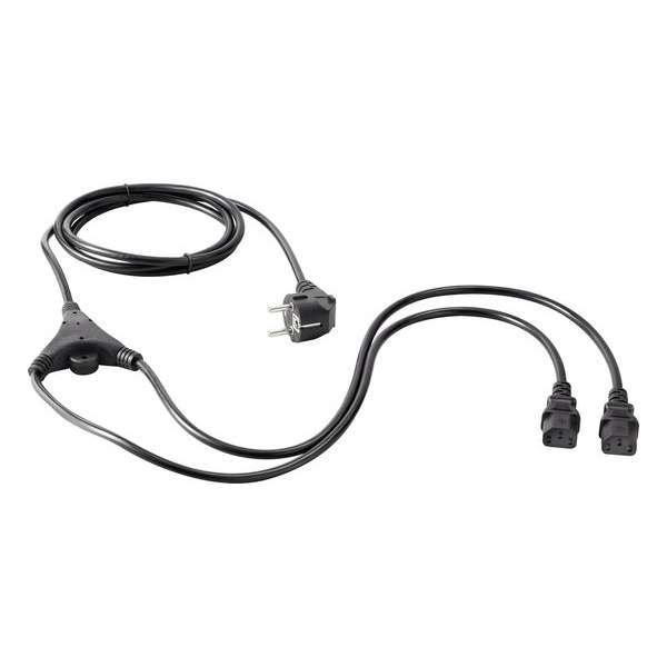 Basetech BT-1886927 Apparaat (koud) Y-kabel Zwart 2.35 m Basetech BT-1886927 Apparaat (koud) Y-kabel Zwart 2.35 m