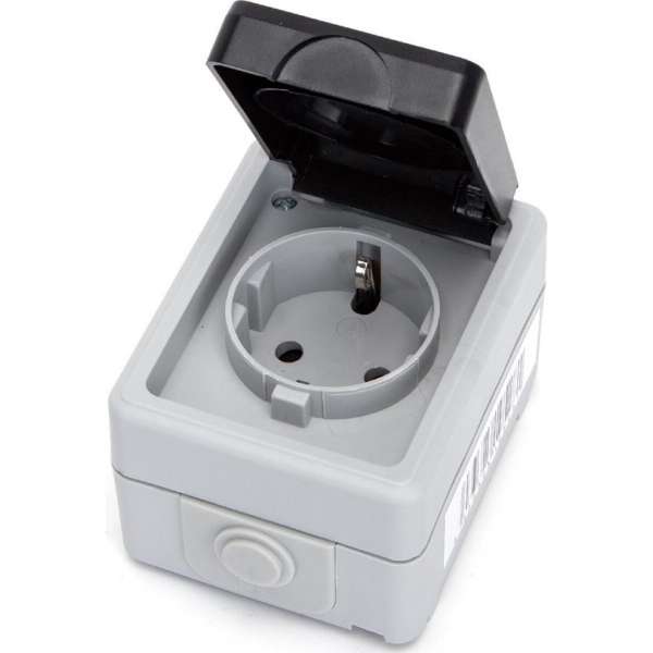 Wandcontactdoos - Igory Zonty - Opbouw - Enkel Stopcontact - Randaarde - Waterdicht IP54 - Grijs Wandcontactdoos - Igory Zonty - Opbouw - Enkel Stopcontact - Randaarde - Waterdicht IP54 - Grijs