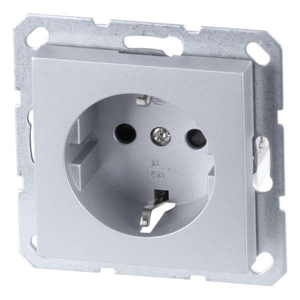 Q-Link S–Line contactdoos – 1–voudig – randaarde – aluminium Q-Link S–Line contactdoos – 1–voudig – randaarde – aluminium