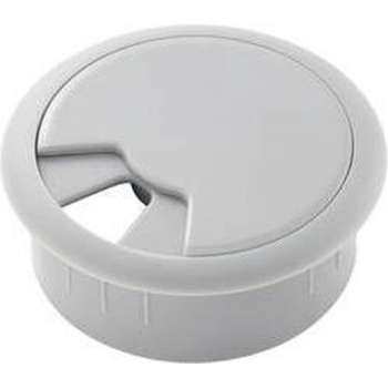 TRU COMPONENTS WP50BK Kabeldoorvoering Voor werkblad Montagegat: 50 mm ABS Grijs 1 stuk(s)