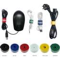 Usb Klittenband Kabel Winder Kabel Organizer,Kabelclips,- Kabel klem / splitter / klemmer - USB kabelhouderset - Kabel organizer