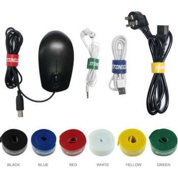 Usb Klittenband Kabel Winder Kabel Organizer,Kabelclips,- Kabel klem / splitter / klemmer - USB kabelhouderset - Kabel organizer