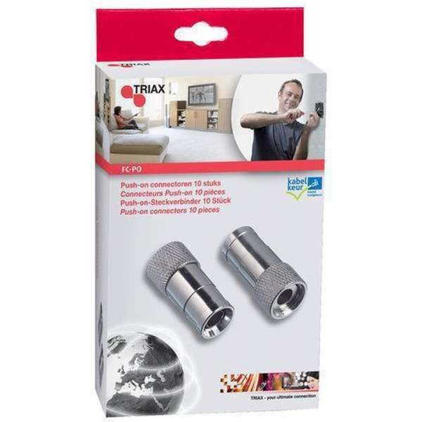 Triax Cai r/tv f-connectoren fc-po ( 10x ) Triax Cai r/tv f-connectoren fc-po ( 10x )
