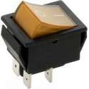 Schakelaar - geel - 12 volt - 35A - verlicht